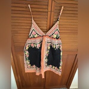 Blue Plate Floral Beach CoverUp - Size M